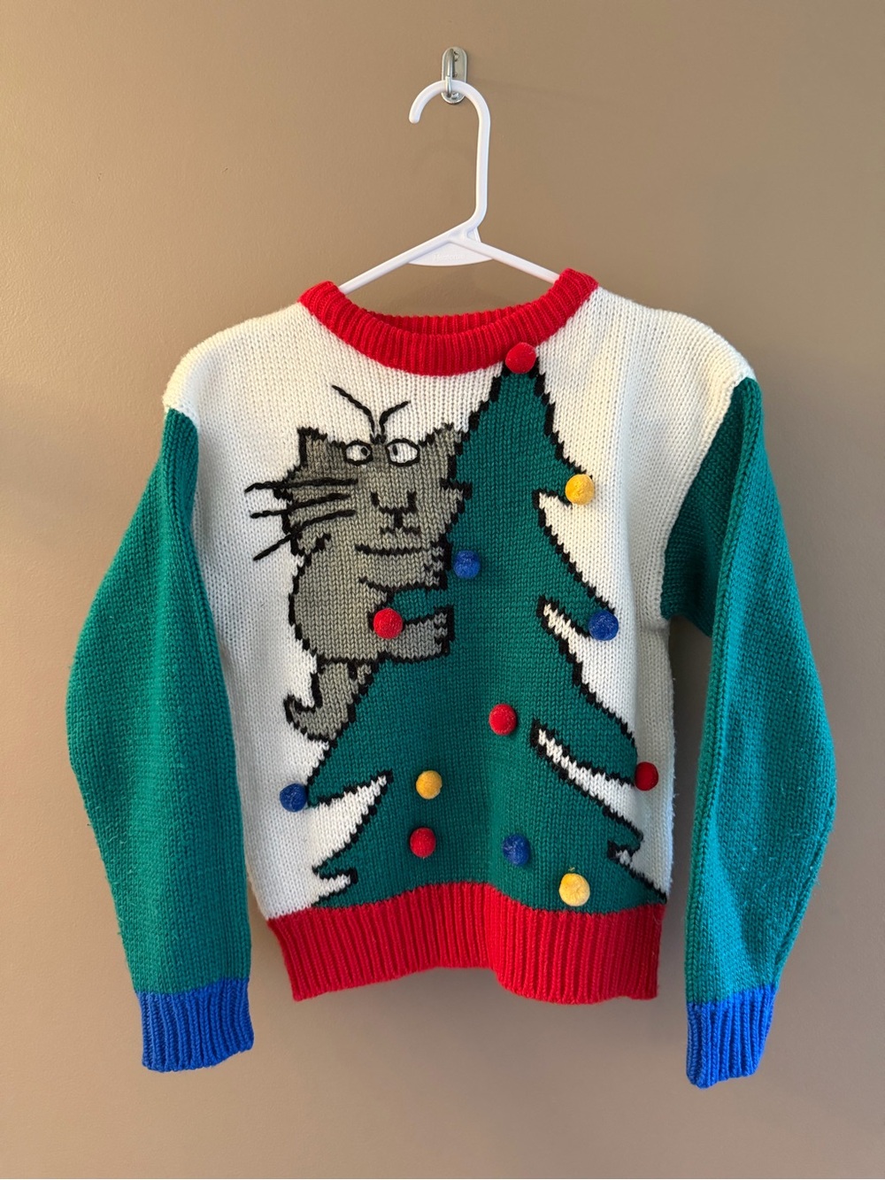 Sandra Boynton Children’s Christmas Cat & Tree Sweater / Unique / Cute